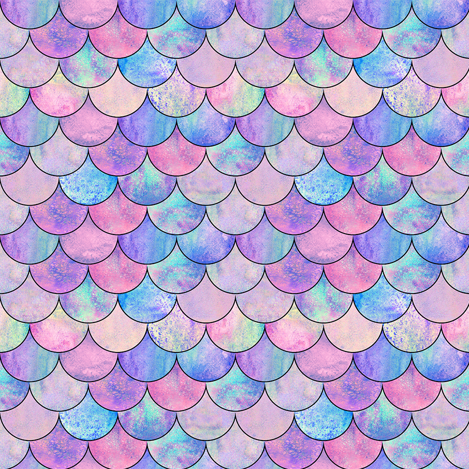 Mermaid Scales Multi-Colored