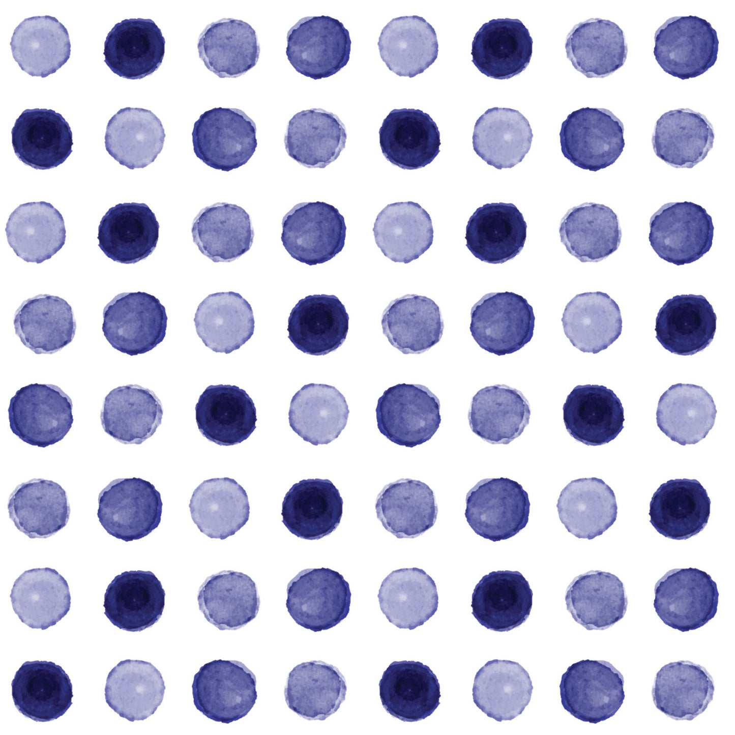 Indigo Watercolor Dots