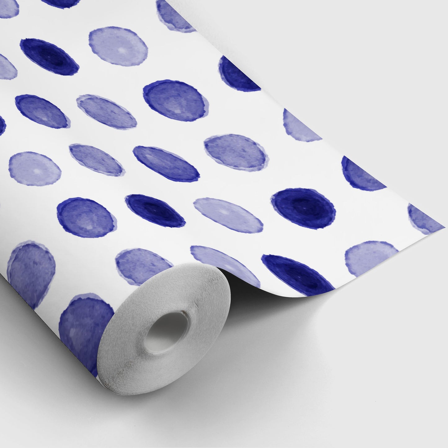 Indigo Watercolor Dots